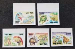 *FREE SHIP Vietnam Prehistoric Animals 1996 Dinosaurs (stamp margin) MNH *imperf