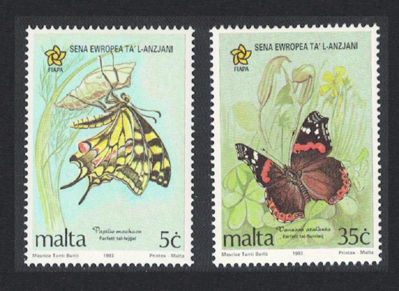 Malta Butterflies 2v SG#949-50