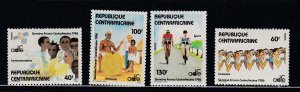 Central Africa # 797-800, France - Central Africa Week, Mint NH, 1/2 Cat