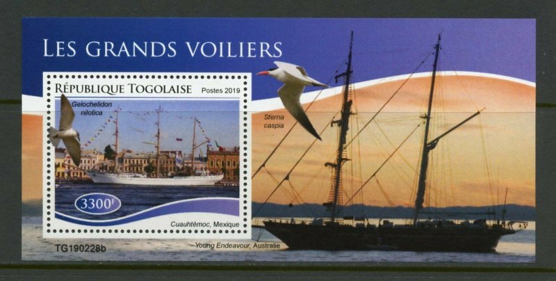 TOGO 2019 LARGE SAILING SHIPS  SOUVENIR SHEET MINT NEVER HINGED