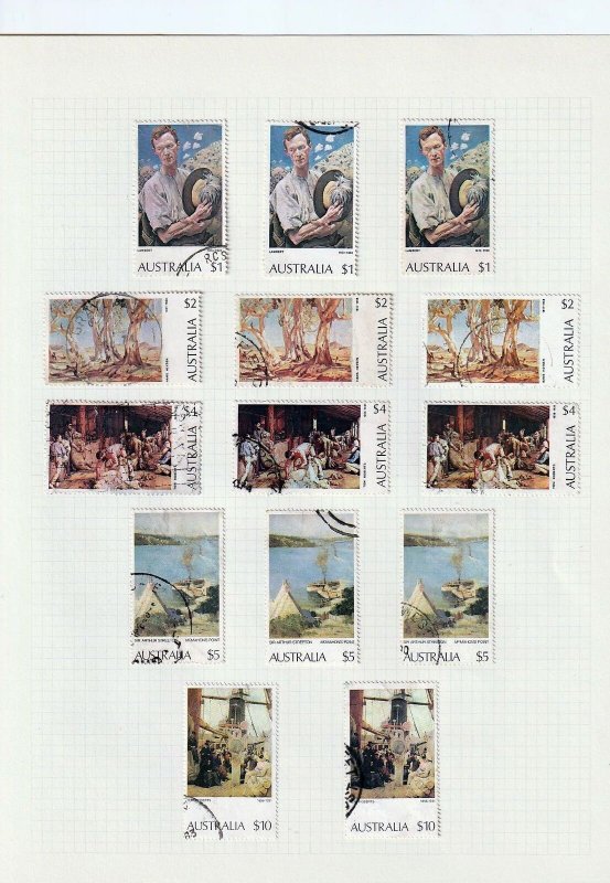 AUSTRALIA 1970s Used Collection To $10 Art Sport Wildlife(Apx 110 Items)Goy1767