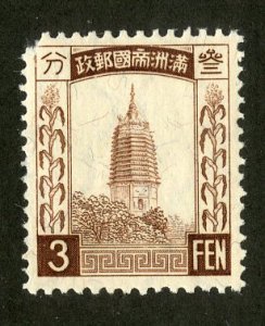 MANCHUKUO 41 MNH BIN $1.00 BUILDING