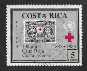 SE)1985 COSTA RICA CENTENARY OF THE COSTA RICAN RED CROSS, CTO