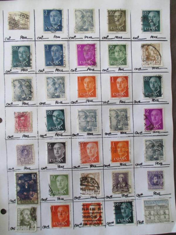 175 Spain Hinged On Pages- Unchecked - As Received - See Scans (R15)