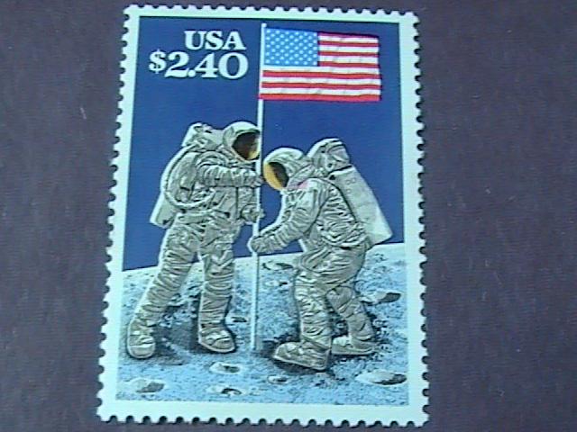 U.S.# 2419-MINT/NEVER HINGED--$2.40----MOON LANDING-----1989