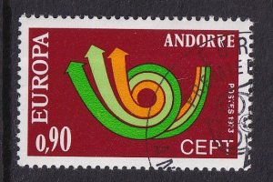 Andorra French    #220  cancelled  1973  Europa  90c