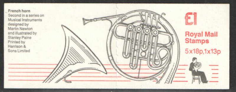 FH6 1986 Musical Instruments Series - French Horn - Folded Booklet - Cyl B5/B26 