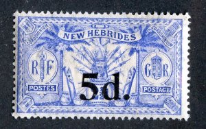 7580 BCX New Hebrides 1924 Scott# 39 MNH**