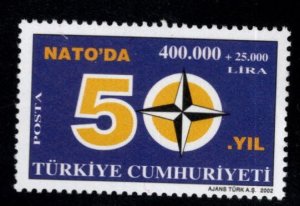 TURKEY Scott B269 MNH** 2002 Turkey's 50th Anniv of NATO membership