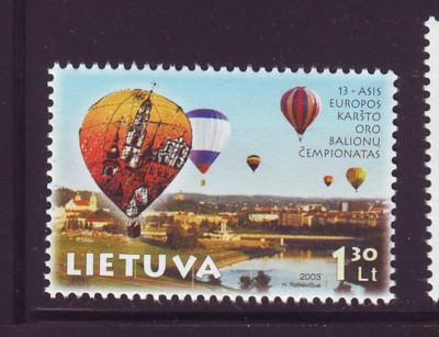 Lithuania Sc 750 2003 Hot Air Balloons stamp mint NH