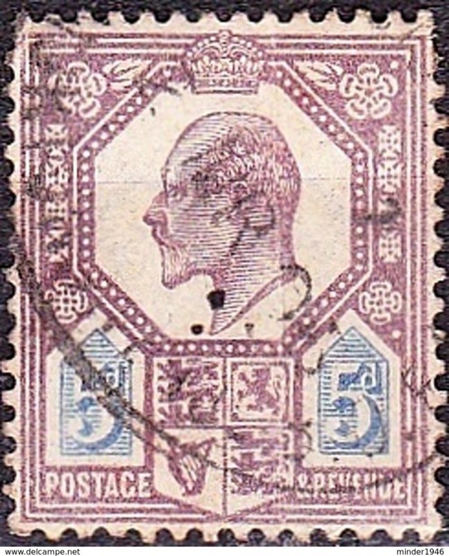 GREAT BRITAIN 1902 KEDVII 5d Dull Purple & Ultramarine SG242 Used
