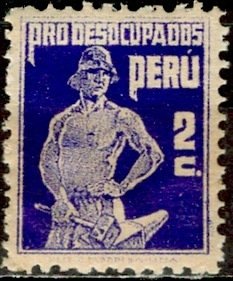 Peru; 1934: Sc. # RA20: MH Single Stamp