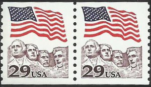 # 2523 MINT NEVER HINGED ( MNH ) FLAG OVER MOUNT RUSHMORE