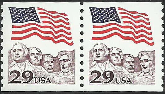 # 2523 MINT NEVER HINGED ( MNH ) FLAG OVER MOUNT RUSHMORE