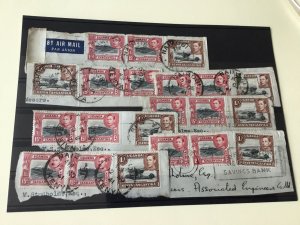Uganda Kenya Tanganyika stamps on paper Ref 54612 