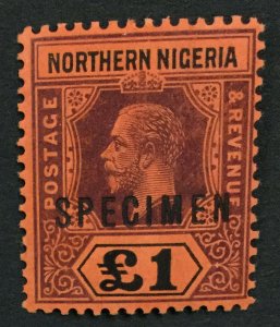 MOMEN: NORTHERN NIGERIA SG #52s SPECIMEN MINT OG H LOT #191727-518