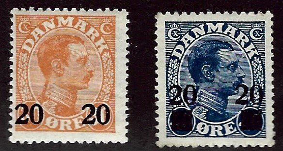 Denmark SC#176-177 MNH F-VF...Worth a Close Look!!