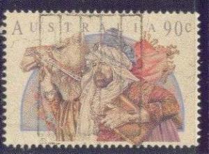 AUSTRALIA 1233 USED 1991 90c CHRISTMAS 