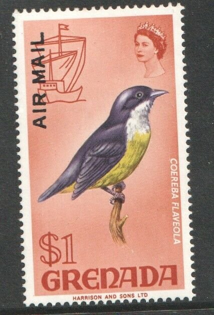 1972   GRENADA -  SG: 513 - BANANA QUIT - $1 AIRMAIL - UNMOUNTED MINT