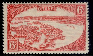 BRUNEI GV SG70, 6c scarlet, M MINT. Cat £12.