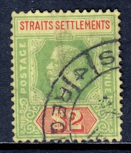 Straits Settlements - Scott #200 - Used - Revenue cancel