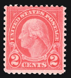 MOMEN: US STAMPS #595 MINT OG NH CAT. $450 LOT #79500*