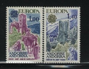 Europa by ANDORRA French MNH Sc 254-55  Value $ 15.00