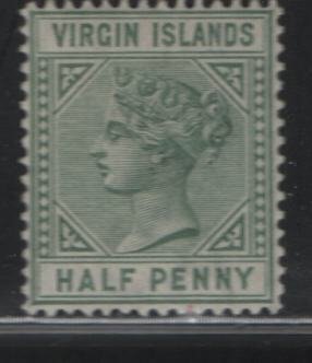 VIRGIN ISLANDS, 13, NO GUM, 1883-84, Queen Victoria