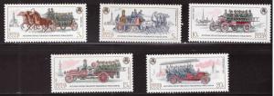 Russia Scott 5319-5323 MNH** 1984 Firemen set