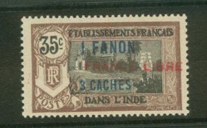 French India #115a  Single