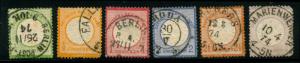 momen: Germany Stamps Eagle #14-19 Used Set