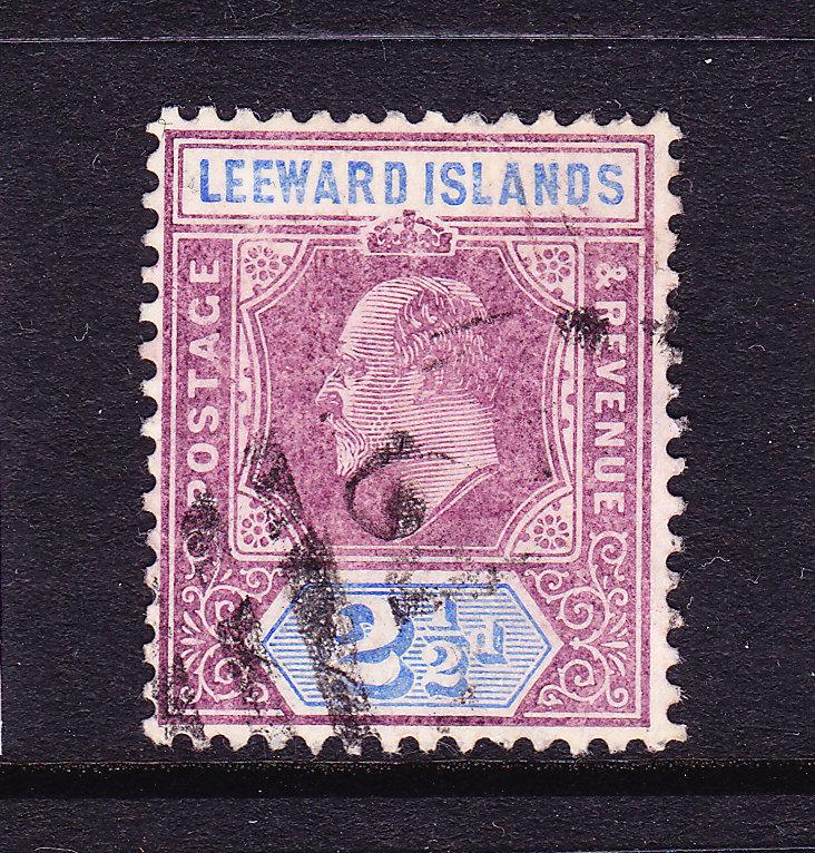 LEEWARD ISLANDS 1905-08  2 1/2d   KEVII    FU  SG 32