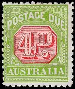 Australia Scott J61, perf. 11 (1934) Mint H F-VF, CV $29.00 M