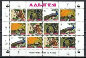 Adijey, 61-72 Russian Local. Fauna, W.W.F. sheet of 12. ^