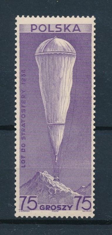 [97015] Poland 1938 Space Travel Stratosphere Balloon  MNH