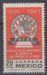 ZAYIX - Mexico 954 MNH F.S.T.S.E. Emblem Civil Service   071422S79