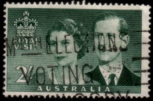 ✔️ AUSTRALIA 1954 - ROYAL VISIT 2/- SHILLING -  SC. 269 (o)