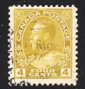 Canada Scott 110b wet printing F to VF used. Lot #B.  FREE...