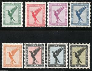 GERMANY DEUTSCHES REICH  AIRMAILS SC#C27/34  MI#378/84  SET MINT NH