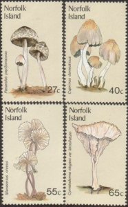 Norfolk Island 1983 SG300-303 Fungi set MNH