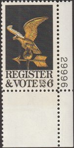 # 1344 MINT NEVER HINGED ( MNH ) REGISTER AND VOTE