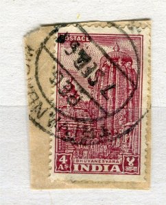 INDIA; 1950 early Trivandrum POSTMARK PIECE fine used item