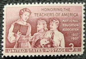US #1093 MNH Single, School Teachers, SCV $.25 L12