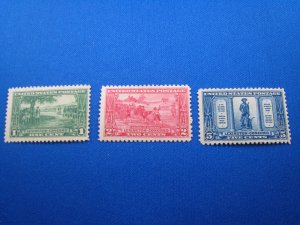 UNITED STATES, 1925 - SCOTT #617-619  MH