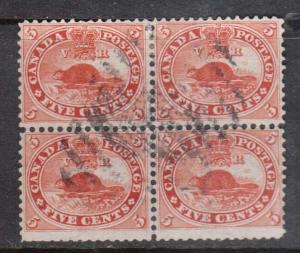 Canada #15 VF Used Scarce Block