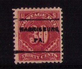 US Sc #J66 Harrisburg Pa..Precancel Stamp Used F-VF