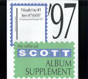 1997-1999 Niuafo'ou Scott Stamp Album Supplement Pages