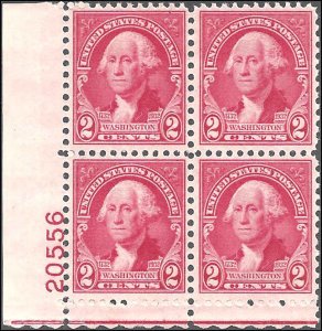 707 Mint,OG,NH... Plate Block of 4... SCV $2.20