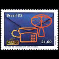 BRAZIL 1982 - Scott# 1797 Communication Set of 1 NH