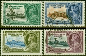 Turks & Caicos 1935 Jubilee Set of 4 SG187-190 Fine Used